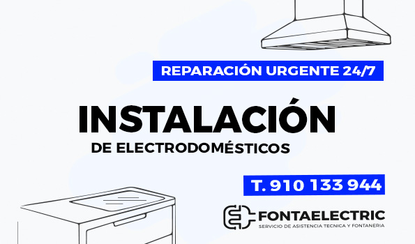 Instalación de electrodomésticos en Moratalaz