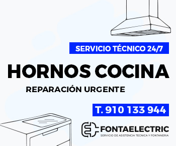 Servicio técnico oficial de hornos de cocina en Madrid