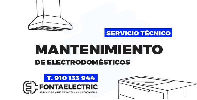 Mantenimiento de electrodomésticos en Madrid